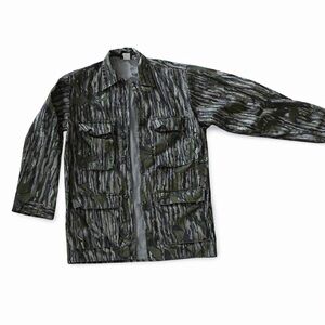 Vintage Cabela’s Camo Hunting Shirt Jacket Large Safari Field Jacket Sidney, NE